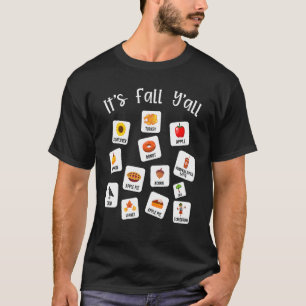 Speech Therapy Aac Slp Fall Speech Language Pathol T-Shirt