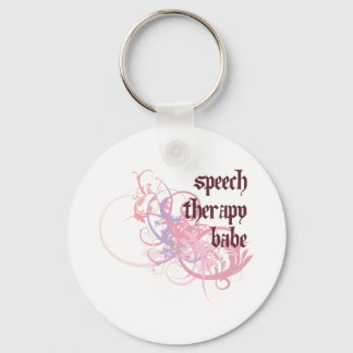Speech Therapy Babe Key Ring