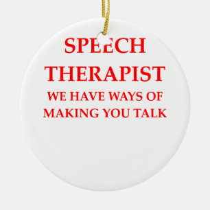 speech therapy ceramic tree decoration