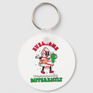 Speech Therapy Christmas Everyone Communicate Diff Key Ring