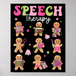 Speech Therapy Christmas Slp Therapy Cookies Ginge Poster