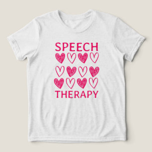 Speech Therapy Cute Speech Therapist Tri-Blend Shirt