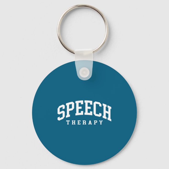 Speech Therapy Funny Therapist Language Key Ring (Front)
