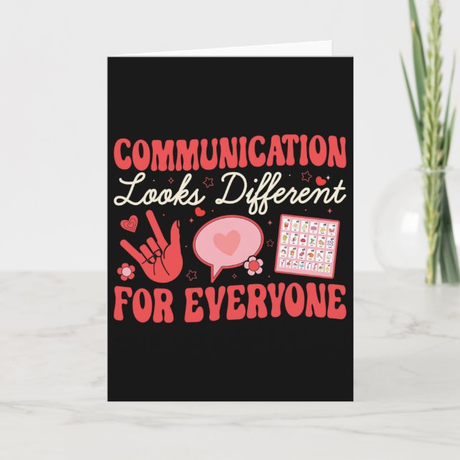 Speech Therapy Hearts Slp Therapist Valentine Path Card (Front)