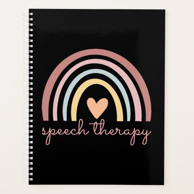 Speech Therapy I - Boho Rainbow Planner (Front)