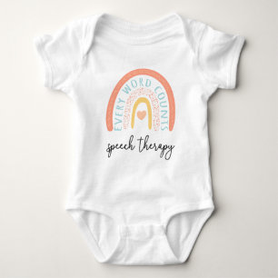 Speech Therapy II - Every Word Counts Baby Bodysuit