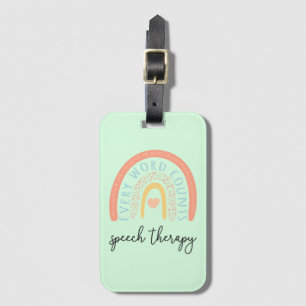 Speech Therapy II - Every Word Counts Luggage Tag