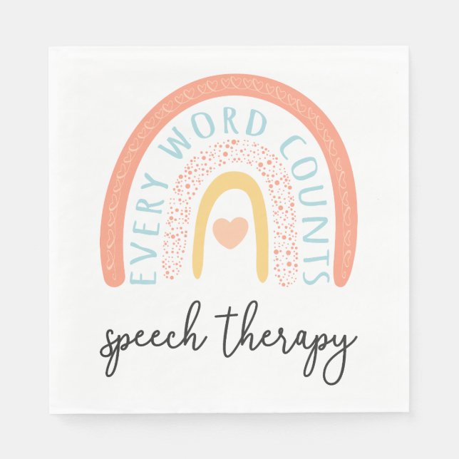 Speech Therapy II - Every Word Counts Napkin (Front)