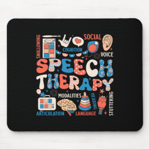 Speech Therapy July 4th Slp Slpa Speech Pathology Mouse Pad