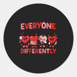 Speech Therapy Language Pathologist Valentines Day Classic Round Sticker