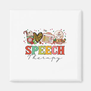 Speech Therapy Pathologist Slp Christmas Thanksgiv Magnet
