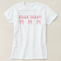Speech Therapy Shirt, SLP Shirt,Pink Bows, SLPA Sh