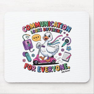 Speech Therapy Slp Silly Goose Communication Looks Mouse Pad