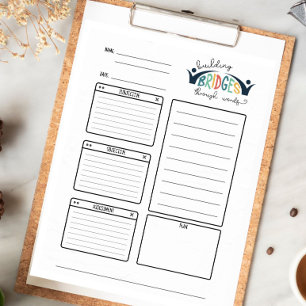 Speech Therapy SLP SOAP Tear away Notepad