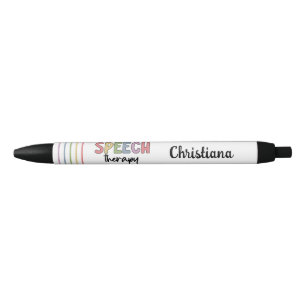 Speech Therapy SLP Speech Therapy Student Gifts Black Ink Pen
