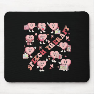Speech Therapy Slp Valentine Heart Speech Language Mouse Pad