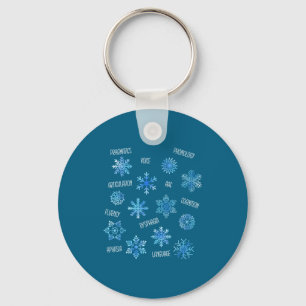 Speech Therapy Snowflake Winter Vocabulary Theme F Key Ring