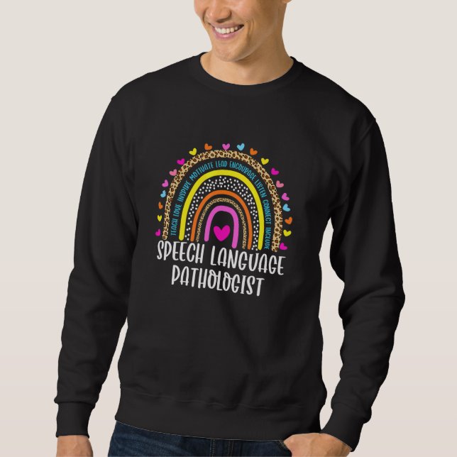 Speech Therapy Speech Language Pathologist SLP Boh Sweatshirt (Front)