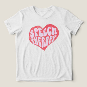 Speech Therapy Speech Language Therapist Tri-Blend Shirt