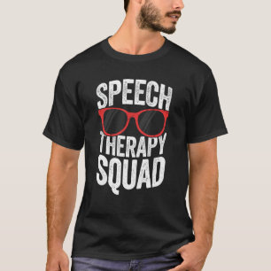 Speech Therapy Squad Funny SLP T-Shirt For Women F