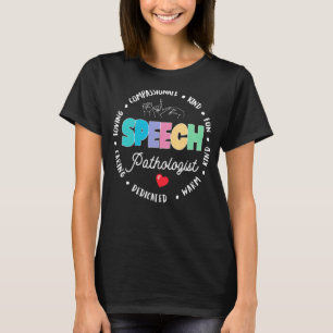 Speech Therapy Therapist Slp Life Squad Speech Pat T-Shirt