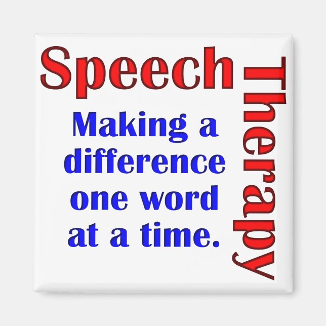 Speech Thereapy Magnet (Front)