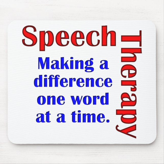 Speech Thereapy Mouse Pad (Front)