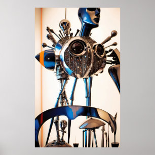 Speed, Beauty, Automaticism - Ken Gauge Surreal Ar Poster