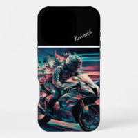 Speed Blurred Motorcycle Ride