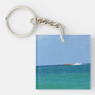 Speed Boat, Fort Lauderdale, Florida Key Ring