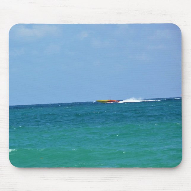 Speed Boat, Fort Lauderdale, Florida Mouse Pad (Front)