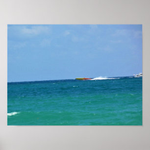Speed Boat, Fort Lauderdale, Florida Poster