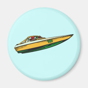 Speed Boat Magnet