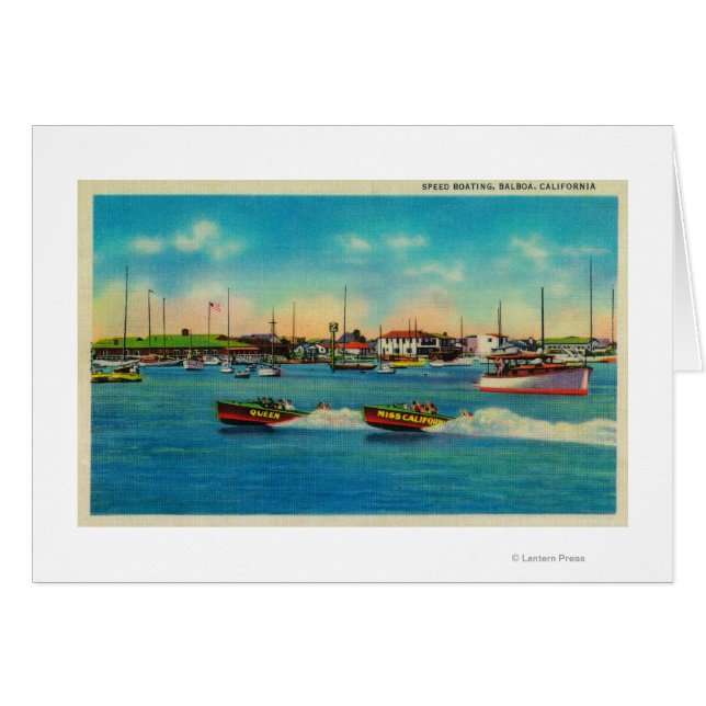 Speed Boating in Balboa, CaliforniaBalboa, CA (Front Horizontal)