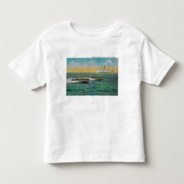 Speed Boating in Catalina Island, California Toddler T-Shirt (Front)