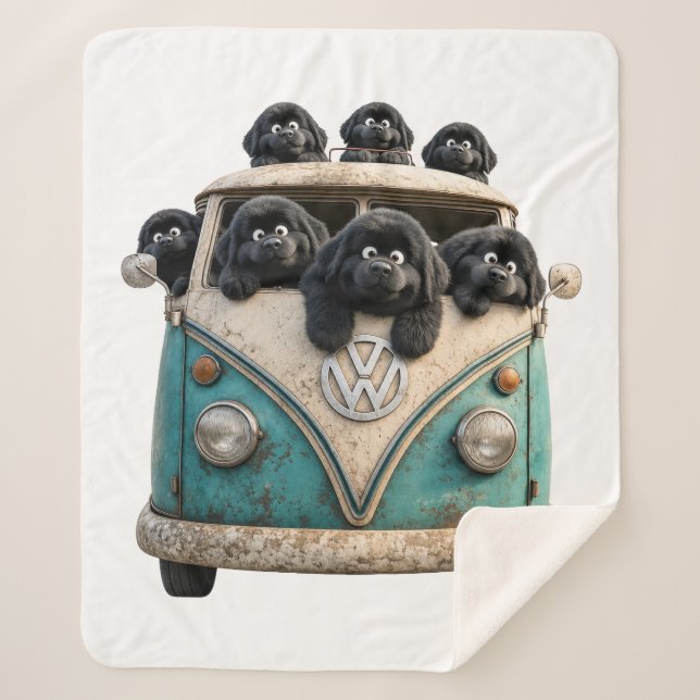 Speed Bump Clump Sherpa Blanket (Front)