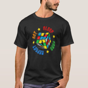 Speed Cuber Puzzle Cubing Cube's Magic Boys Girls  T-Shirt