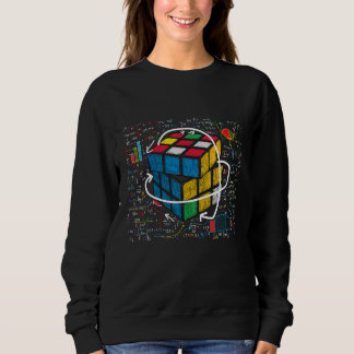Speed Cubing Competitive Puzzle Funny Math Lover K Sweatshirt