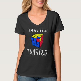 Speed Cubing I'm A Little Twisted Math Puzzle Solv T-Shirt