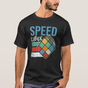 Speed Cubing Puzzle Cube Cuber Master Speed Cuber T-Shirt