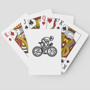 speed cyclist playing cards