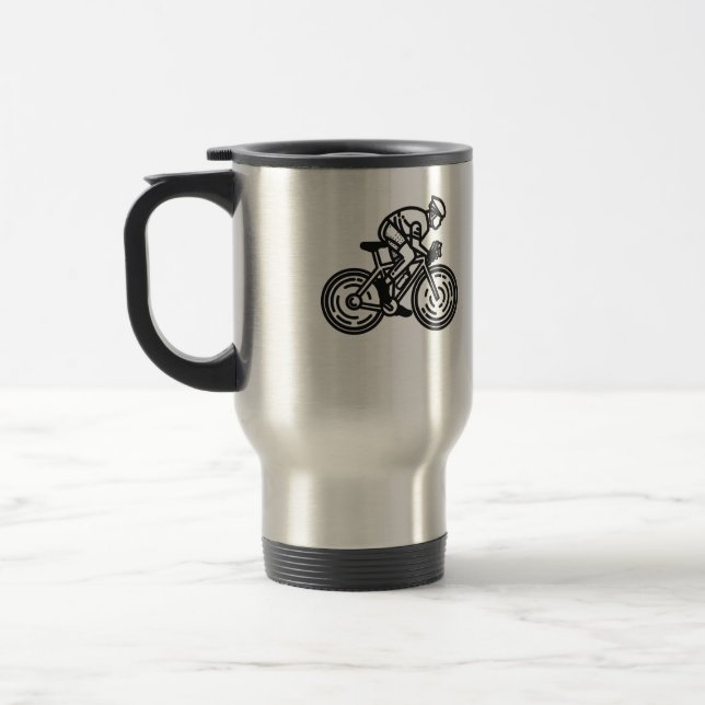 speed cyclist travel mug (Left)