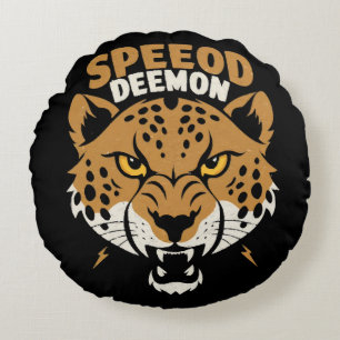 Speed Demon Round Cushion