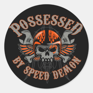 Speed Demon Toolbox Classic Round Sticker