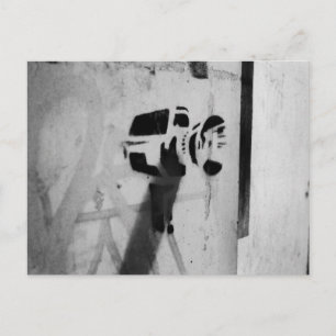 speed gun camera graffiti art postcard