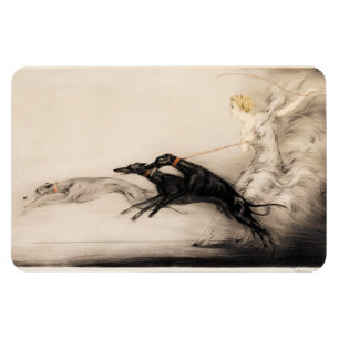 Speed II, Vitesse, 1933 by Louis Icart Magnet