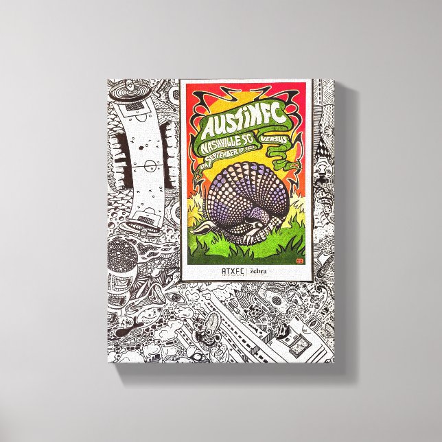 Speed in Vectors Graphic Collage Canvas Print (Front)