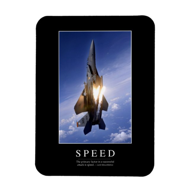 Speed: Inspirational Quote 1 Magnet (Vertical)