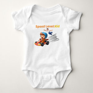 Speed Level: Kid Baby One‑Piece Bodysuit