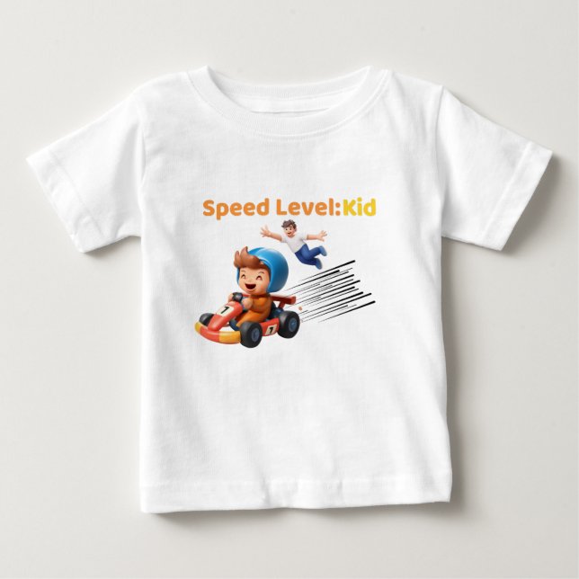 Speed Level: Kid Baby T-Shirt (Front)